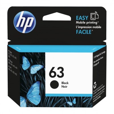 HP 63 (F6U62AN) - Noir